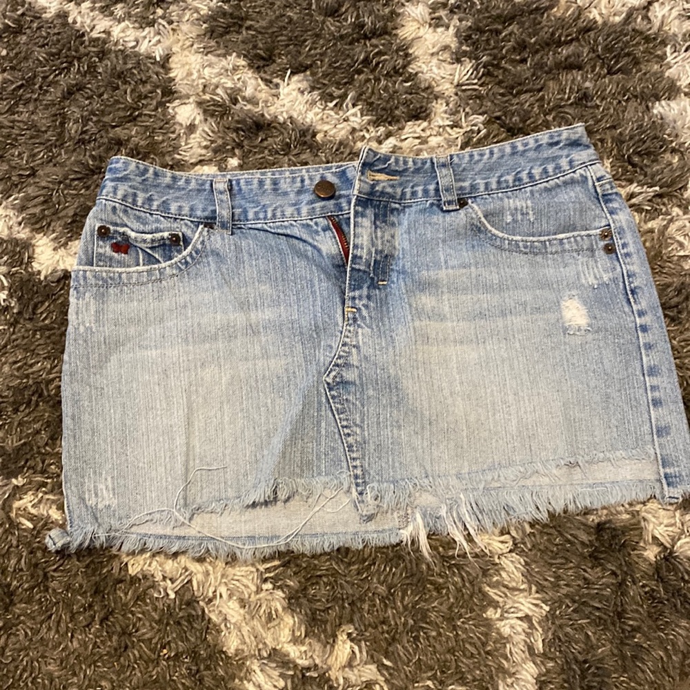Vintage Aéropostale distressed Jean skirt